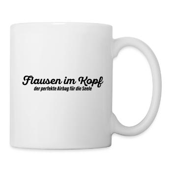 Flausen im Kopf - Tasse - Weiß - Rechts