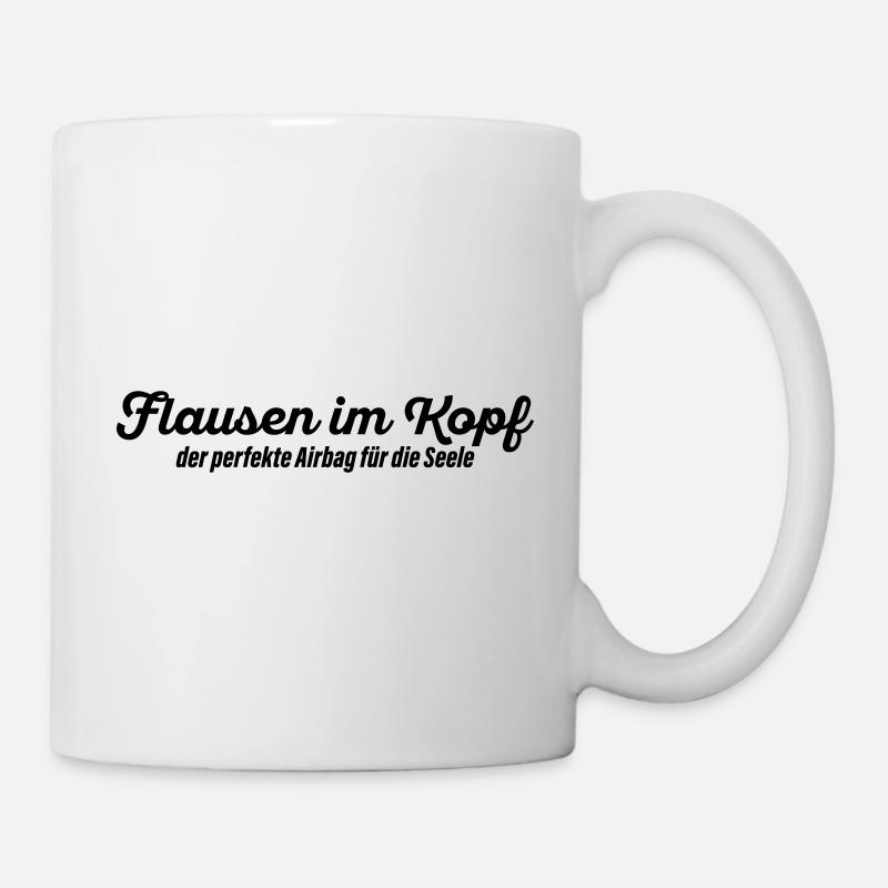 Flausen im Kopf - Tasse - Weiß