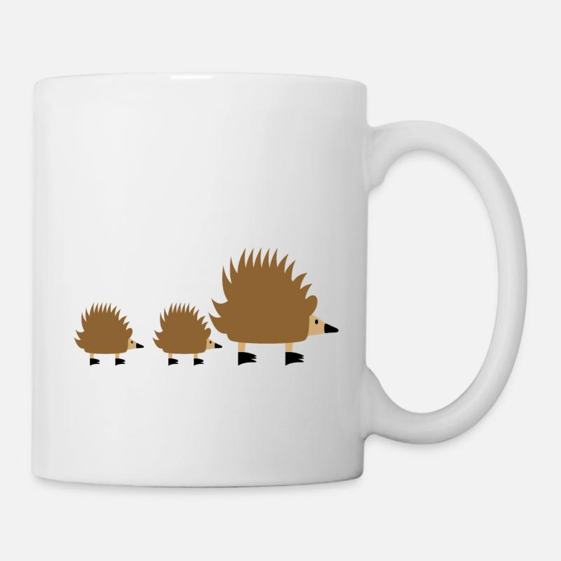 Hedgehog family - Mug - white