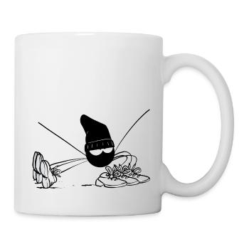 Beth die Spinne - Die Mütze - Tasse - Weiß - Rechts
