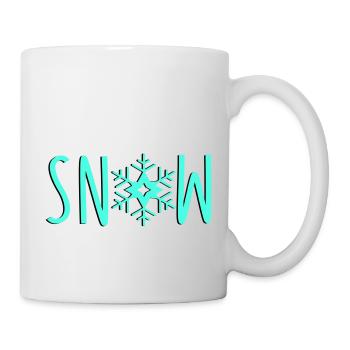 schneeflocke snow - Tasse - Weiß - Rechts