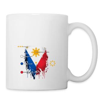 Philippines drapeau philippin fierté je cadeau - Mug blanc - blanc - Droite