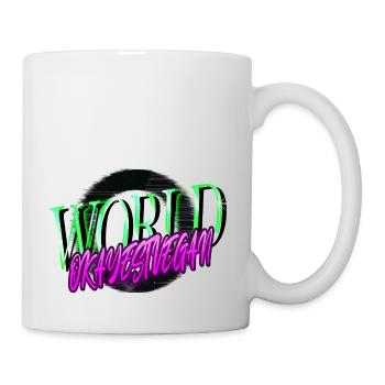 Vegetable Happy Vegan Statement Humor Joke Quote - Mug - white - Right