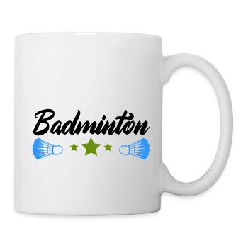 badminton - Mug blanc - blanc - Droite