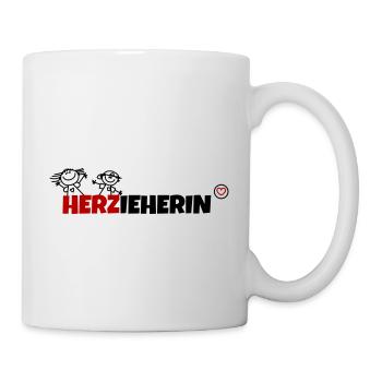 Herzieherin - Tasse - Weiß - Rechts