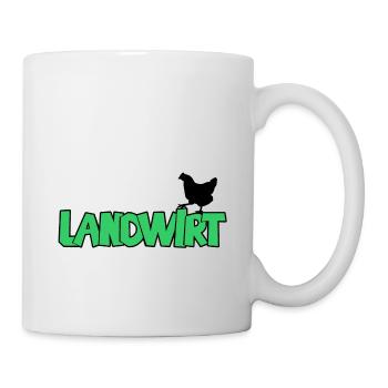 Landwirt Landwirtschaft BauerGeflügelzucht 8.1.24 - Tasse - Weiß - Rechts