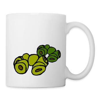 verschiedene Oliven - Tasse - Weiß - Rechts