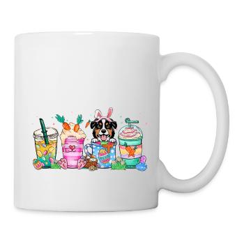 Chien café easter australiansheperd 4500x5400Austr - Mug blanc - blanc - Droite