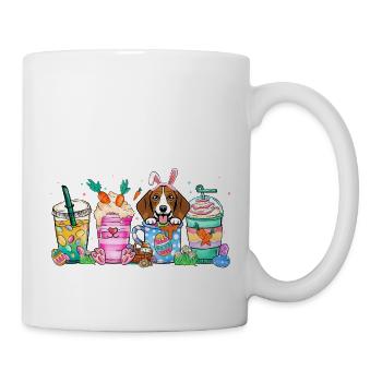 Café pour chien beagle de Pâques 4500x5400Beagle Dog Coffe - Mug blanc - blanc - Droite