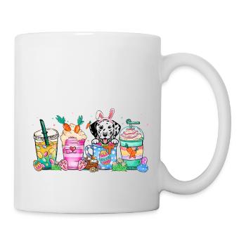 Chien café pâques dalmatie 4500x5400Dalmatie Chien - Mug blanc - blanc - Droite