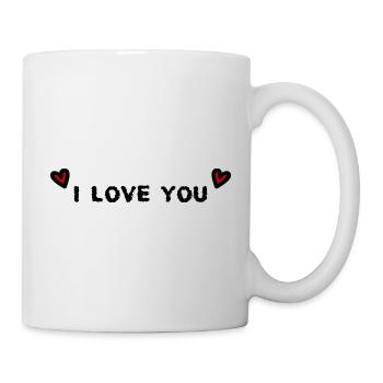 VALENTINE'S DAY. Bachelorette party. I LOVE YOU. I LOVE YOU. LOVE - Mug - white - Right