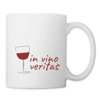 Weingenuss "In Vino Veritas" - Tasse - Weiß - Rechts