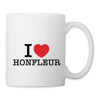 Ich liebe Honfleur | Honfleur | I Herz Honfleur - Tasse - Weiß - Rechts