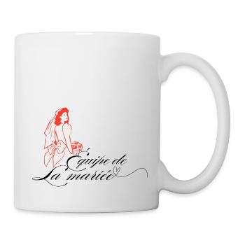 Équipe de la mariée -t-shirt assorti la mariée - Mug blanc - blanc - Droite
