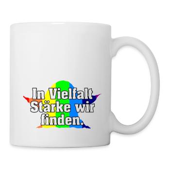 In Vielfalt Stärke wir finden. - Tasse - Weiß - Rechts