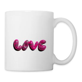 love,3d,graffiti,balloon,colorful,love,pattern - Mug - white - Right