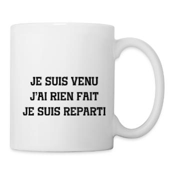 je suis venu - Mug blanc - blanc - Droite