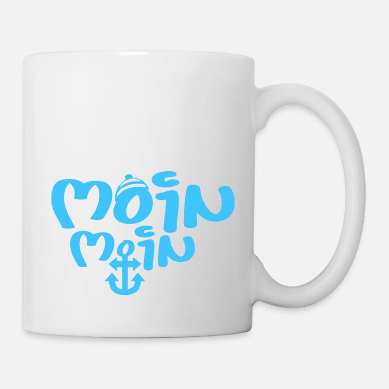 Moin Moin, Sayings, Quote, Slogan - Mug - white