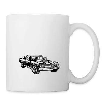 Auto Ich bin nicht alt Ich bin klassisch Lustig - Tasse - Weiß - Rechts