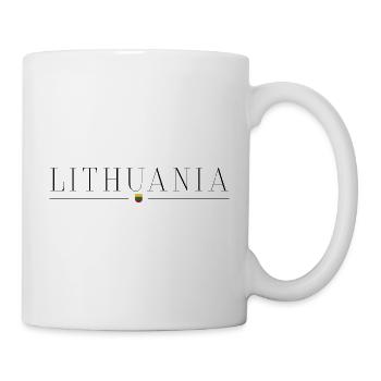Lithuania T-Shirt: Tradition, Nature, Amber - Mug - white - Right