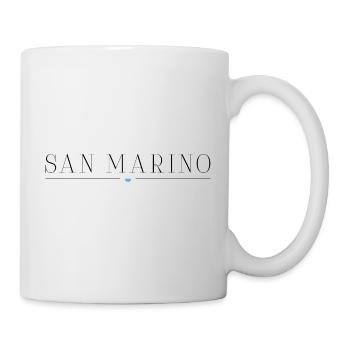 San Marino Eleganz T-Shirt - Tasse - Weiß - Rechts