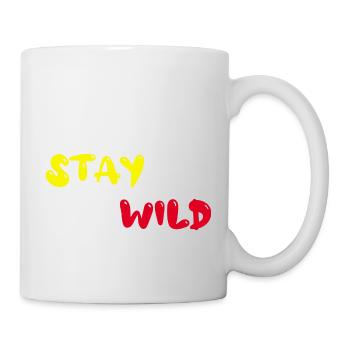 Restez sauvage - Mug blanc - blanc - Droite