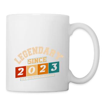 Legendary since 2023 vintage retro anniversary - Mug - white - Right