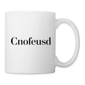 Confused black - Mug - white - Right