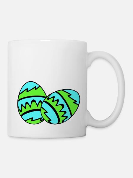 ostereier 02 - Tasse - Weiß