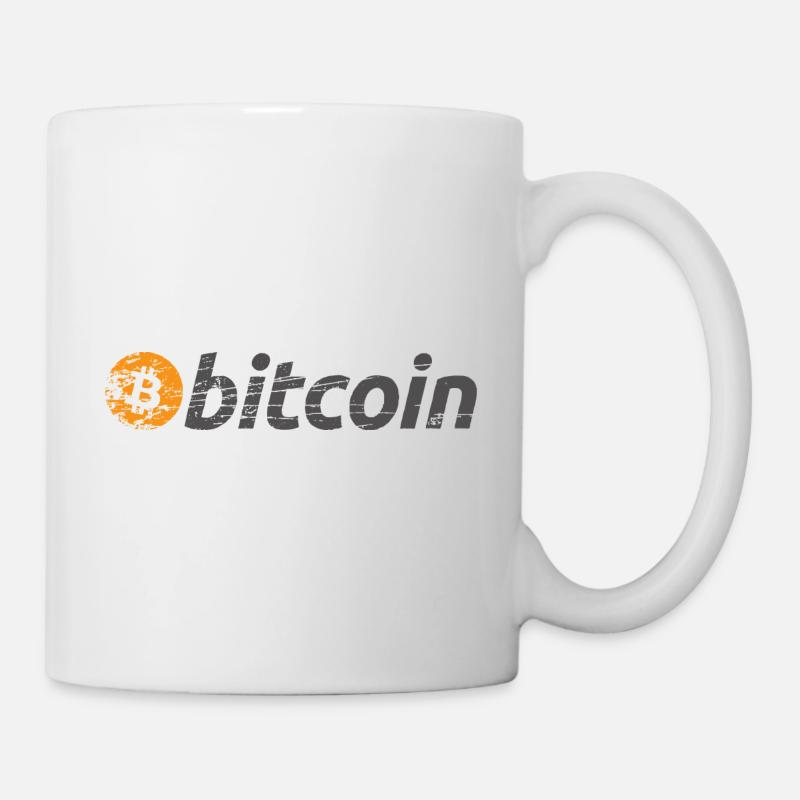 Bitcoin Logo - Tasse - Weiß