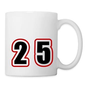 25 Number College - Mug - white - Right