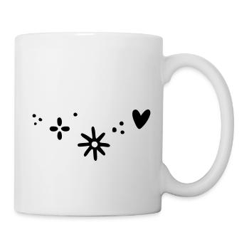 Heart Star Pattern - Mug - white - Right