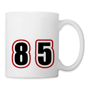 85 Zahl College - Tasse - Weiß - Rechts