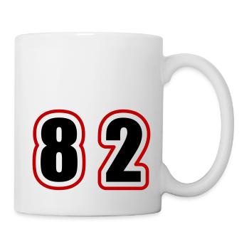 82 Number College - Mug - white - Right