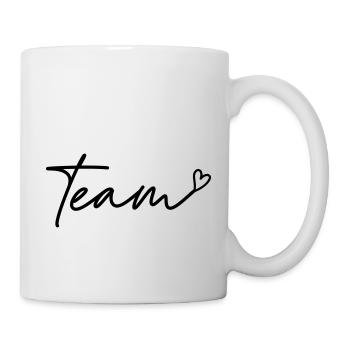 Une équipe qui a du cœur - Mug blanc - blanc - Droite