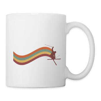 Ski Ski Motif pour Skieur Skieur - Mug blanc - blanc - Droite