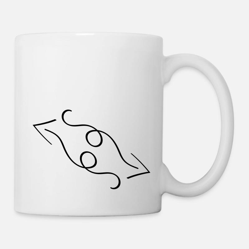 pfeile - Tasse - Weiß