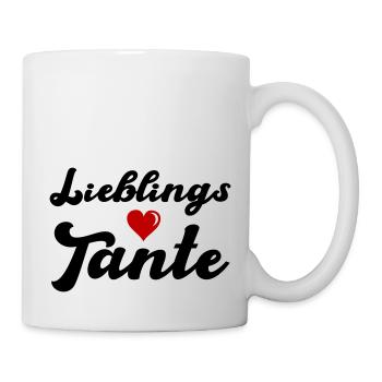 lieblings tante - Tasse - Weiß - Rechts