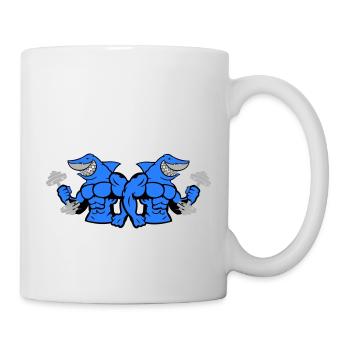shark hai bodybuilding 2 - Tasse - Weiß - Rechts