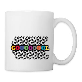 Goooooool Tor! Fußballfans Geschenk Fußballer - Tasse - Weiß - Rechts