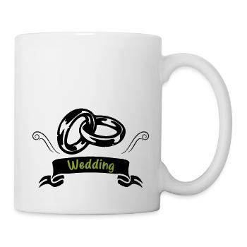 Wedding Rings Ring Wedding - Mug - white - Right