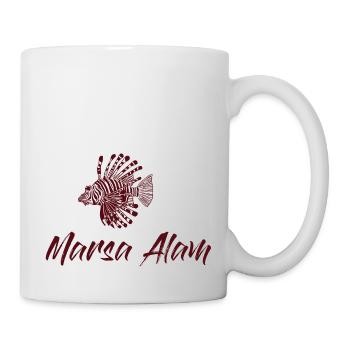 Marsa Alam - Égypte - avec poisson-lion - Mug blanc - blanc - Droite