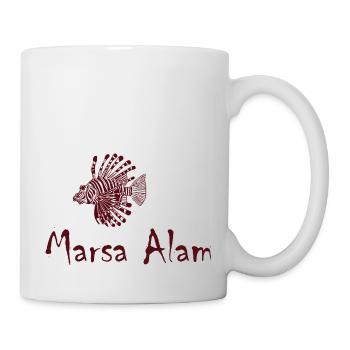 Marsa Alam - Égypte - avec poisson-lion - Mug blanc - blanc - Droite