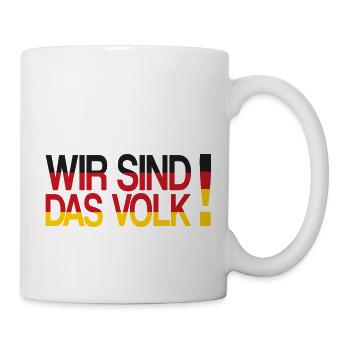 Wir sind das Volk - Tasse - Weiß - Rechts