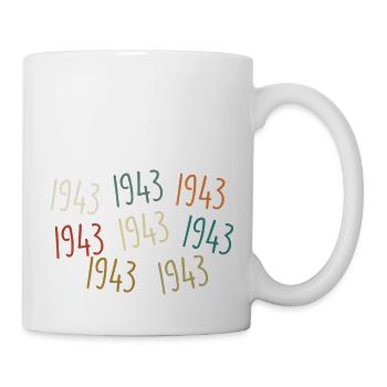 Né en 1943, année de naissance - légendaire depuis 1943 - Mug blanc - blanc - Droite