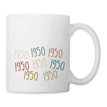 Né en 1950 - légendaire depuis 1950 - Mug blanc - blanc - Droite