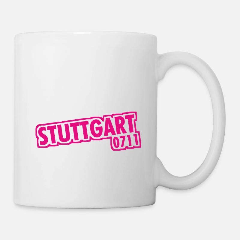 Stuttgart - 0711 - Vorwahl - Baden-Württemberg - Tasse - Weiß