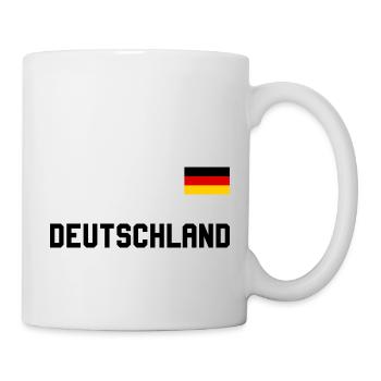 Look maillot de l’Allemagne avec drapeau national - Mug blanc - blanc - Droite