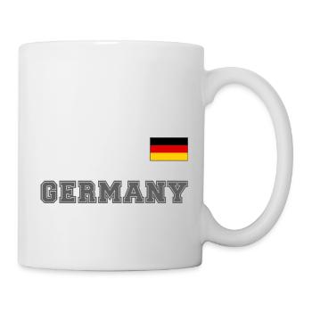 Look maillot de l’Allemagne - ALLEMAGNE avec drapeau - Mug blanc - blanc - Droite