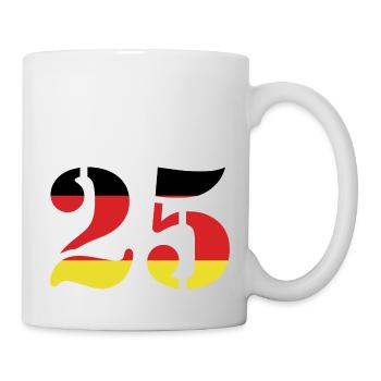 25 Number Jersey Germany - Mug - white - Right